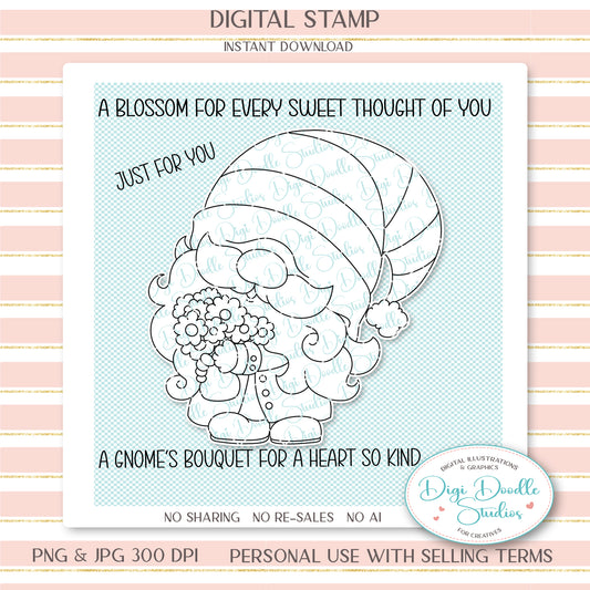Pebblebrook Boy Gnome Digi Stamp