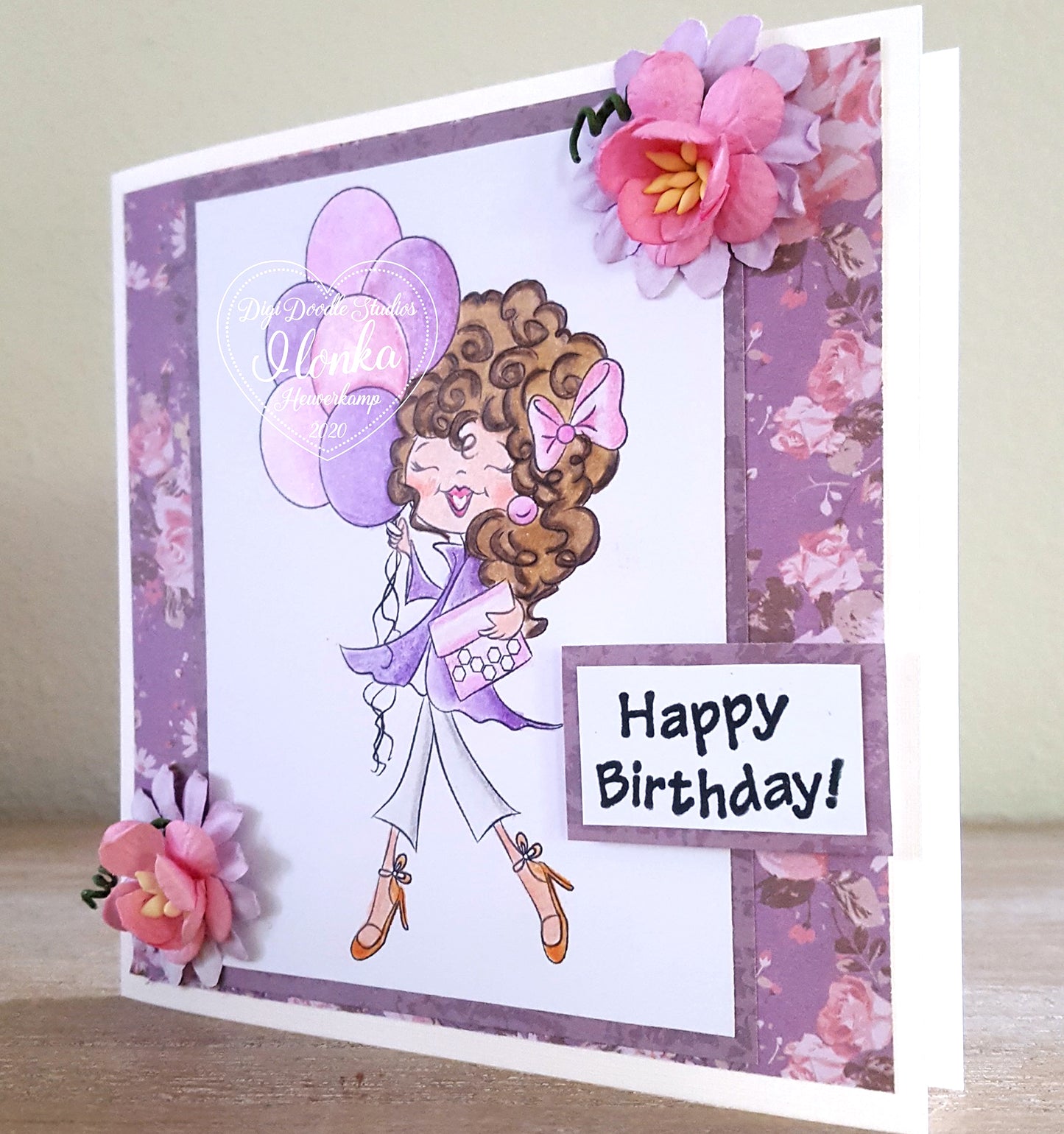 Penelope Party Girl Dig Stamp