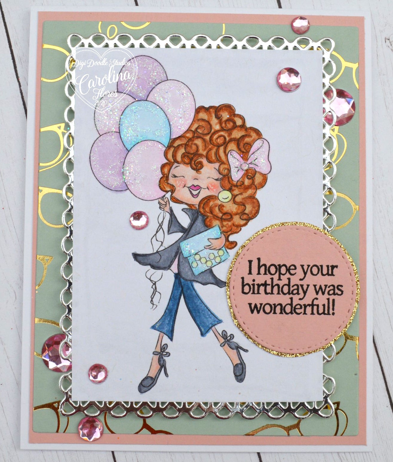 Penelope Party Girl Dig Stamp