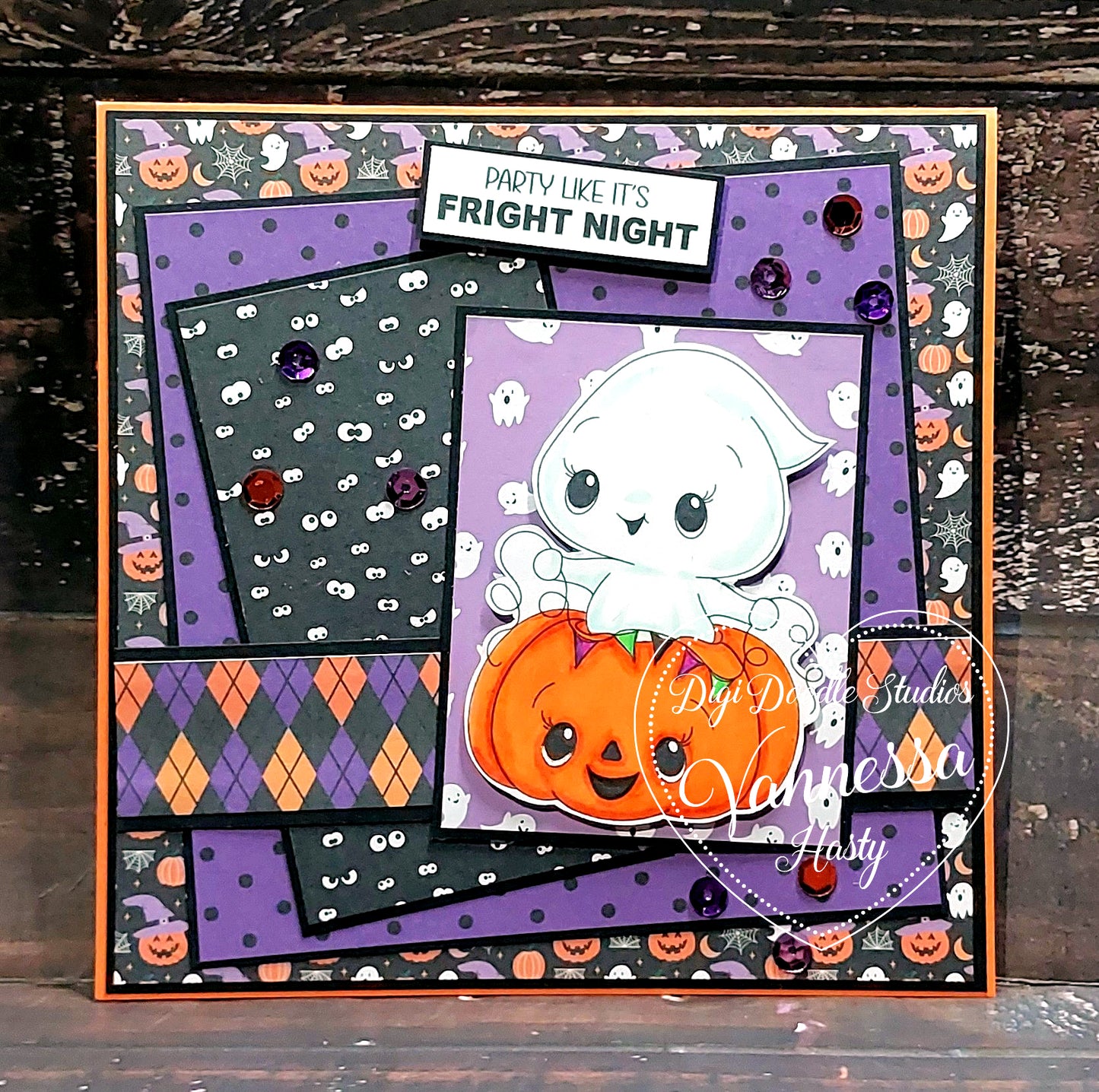 Pippa Pumpkin Phantom Digi Stamp