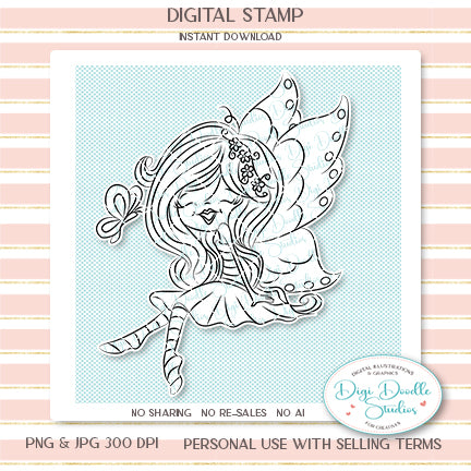 Pixie Lara Digi Stamp