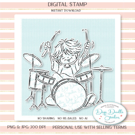 Rockin' Reed Digi Stamp