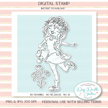 Shoshannah Marigold Digi Stamp