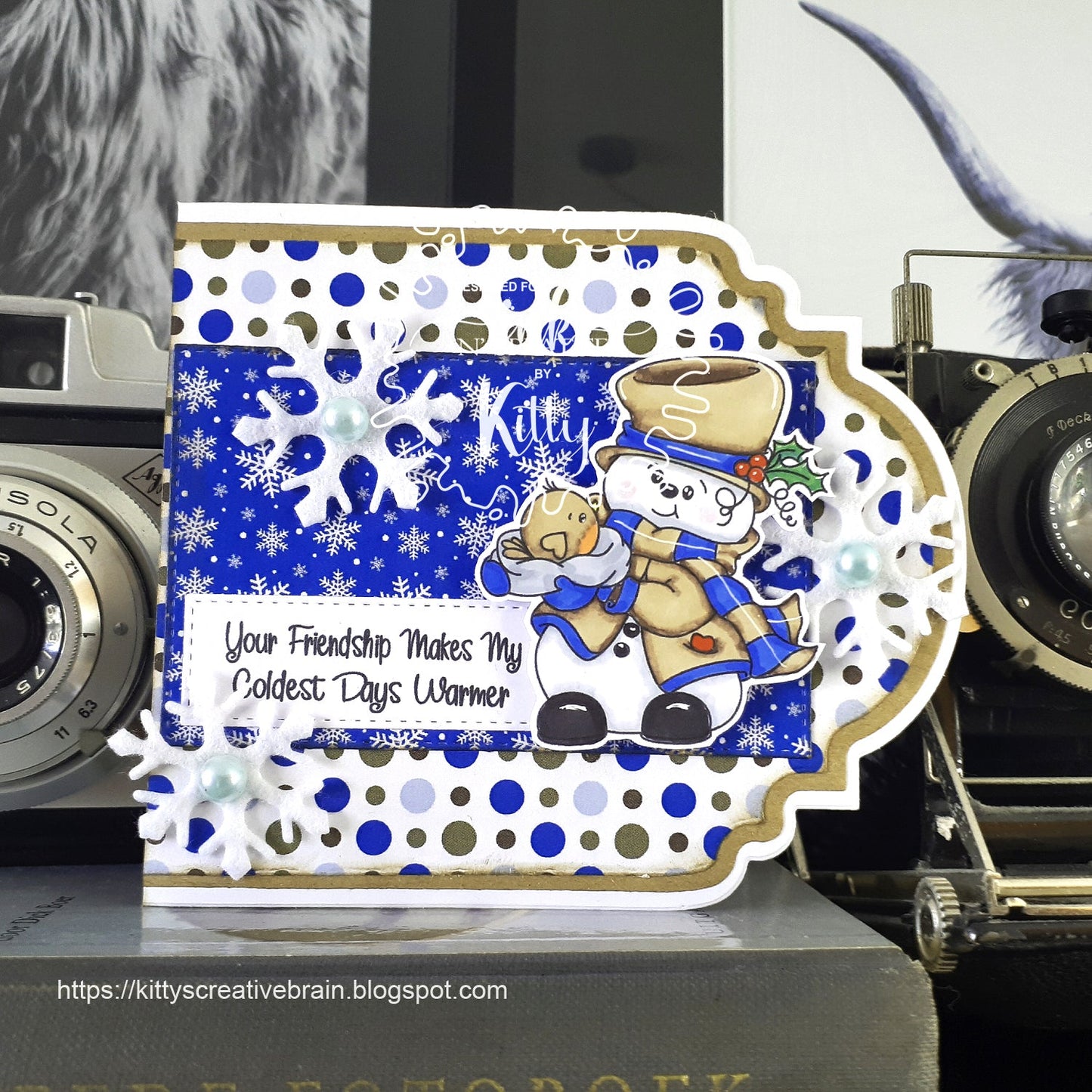 Snow Bird Snowman Clear Stamp Set