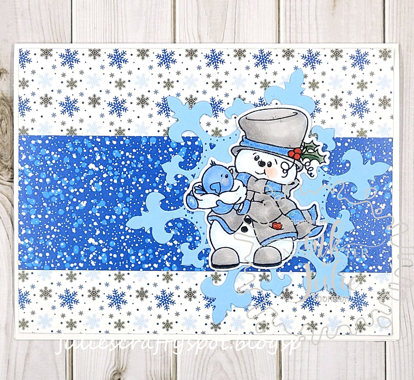 Snow Bird Snowman Clear Stamp Set