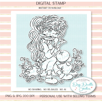 Sweet Melody Digi Stamp