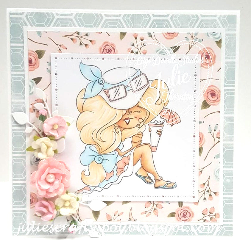 Vivienne Beach Girl Digi Stamp