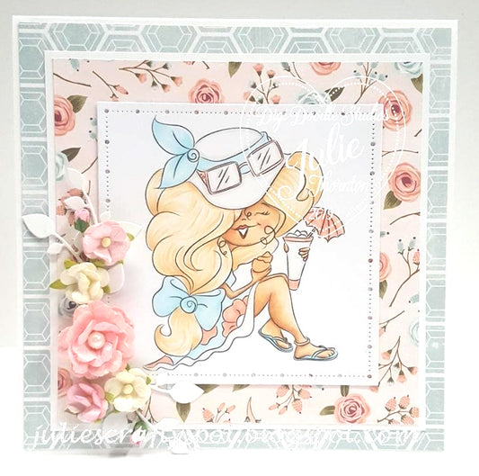 Vivienne Beach Girl Digi Stamp