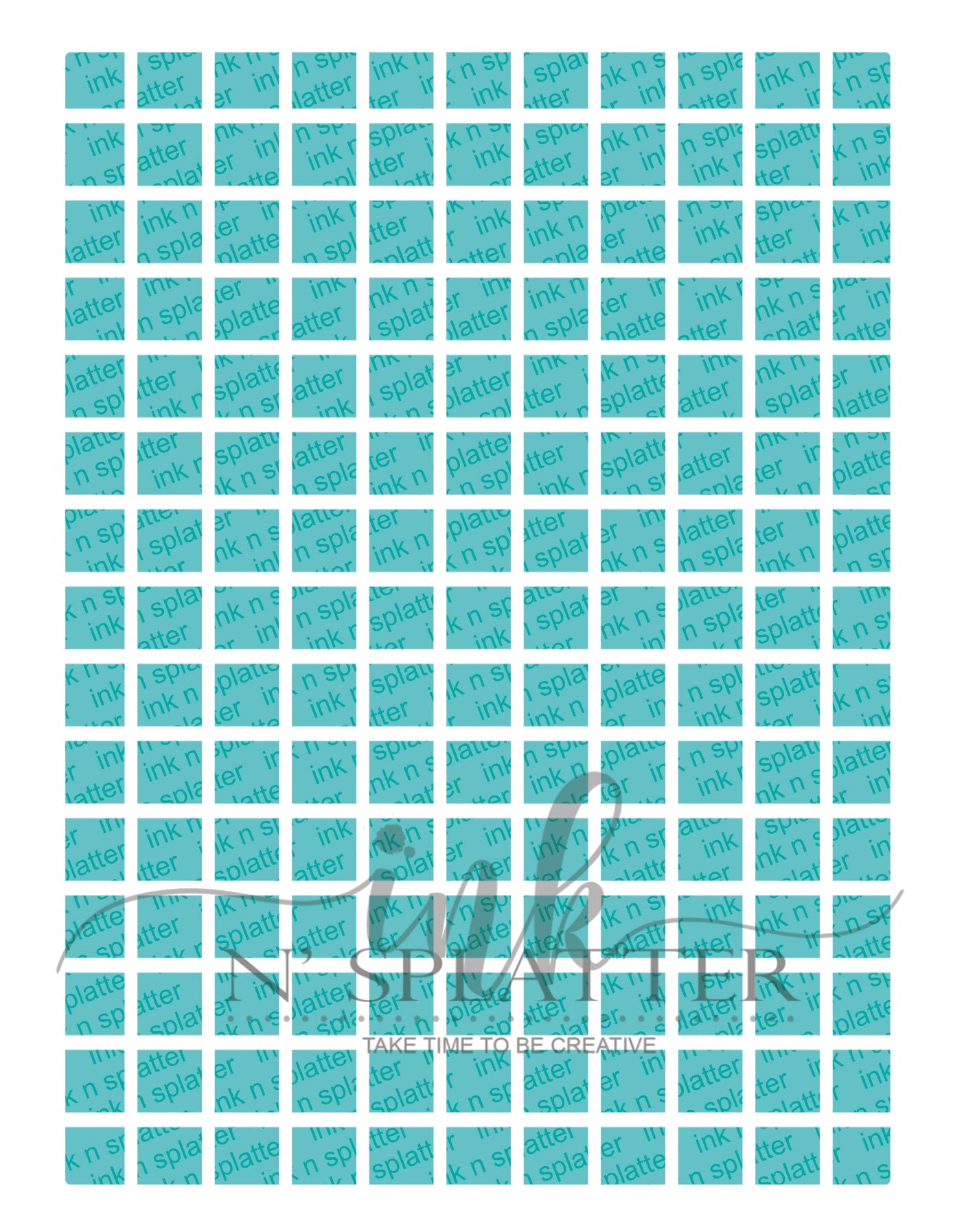 Waffle Squares Stencil