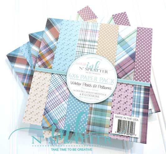 Winter Plaids and Patterns 6x6 Paper Pad