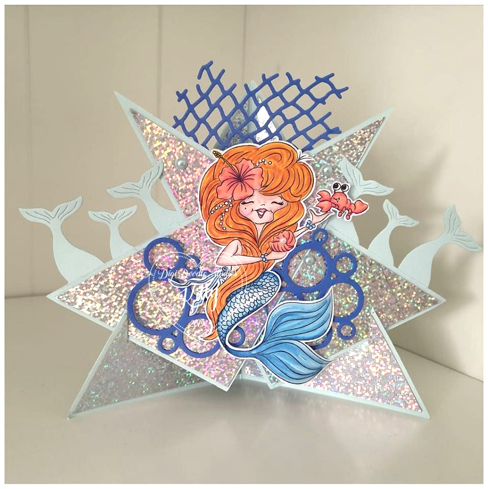 Nixie Mermaid Digi Stamp