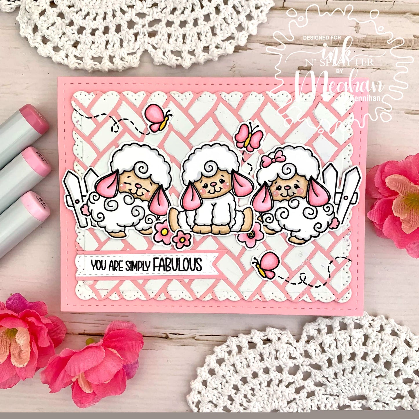 Wooly Lambs Pairables Stamp Set