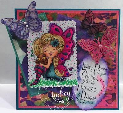 Sorrel Merry Thistle Fairy Digi Stamp
