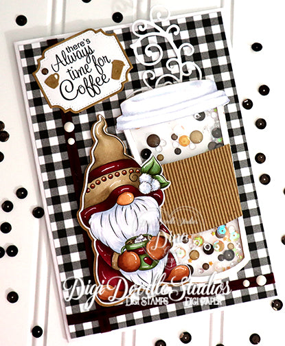 Antoni Coffee Gnomie Digi Stamp
