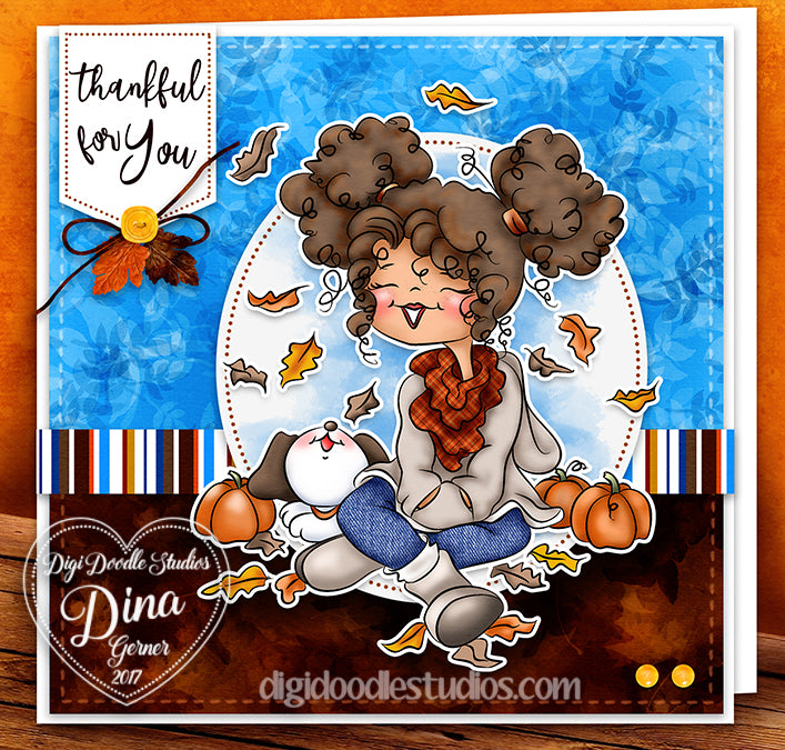 Autumn Day Digi Stamp