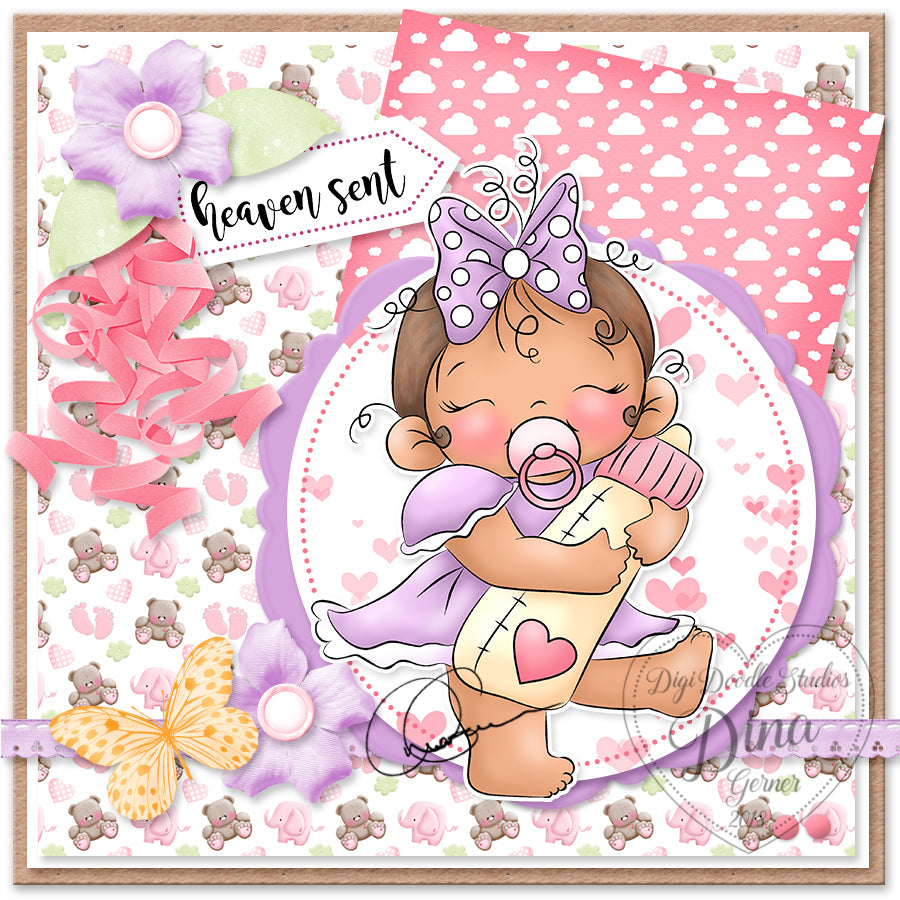 Baby Cassie Digi Stamp