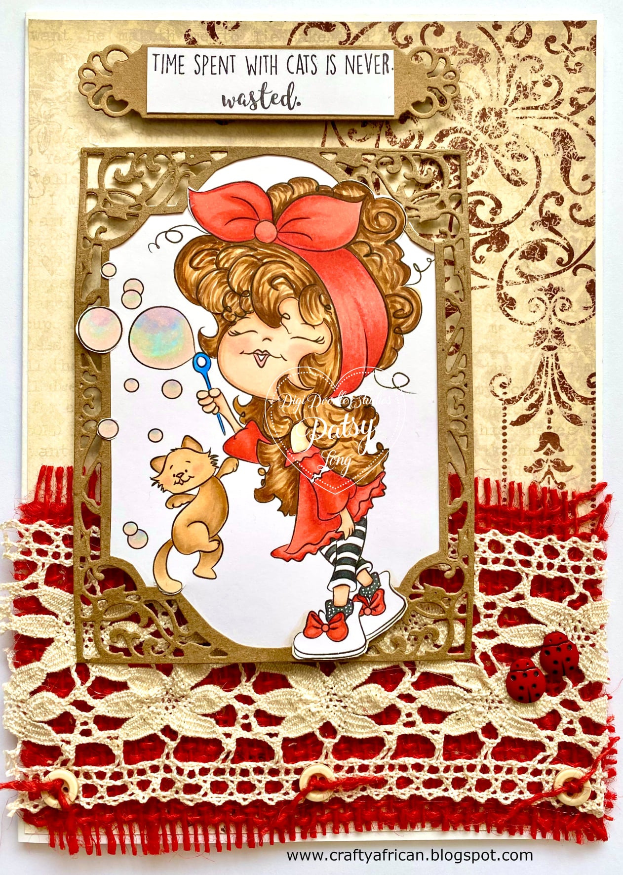 Blowing Bubbles Digi Stamp