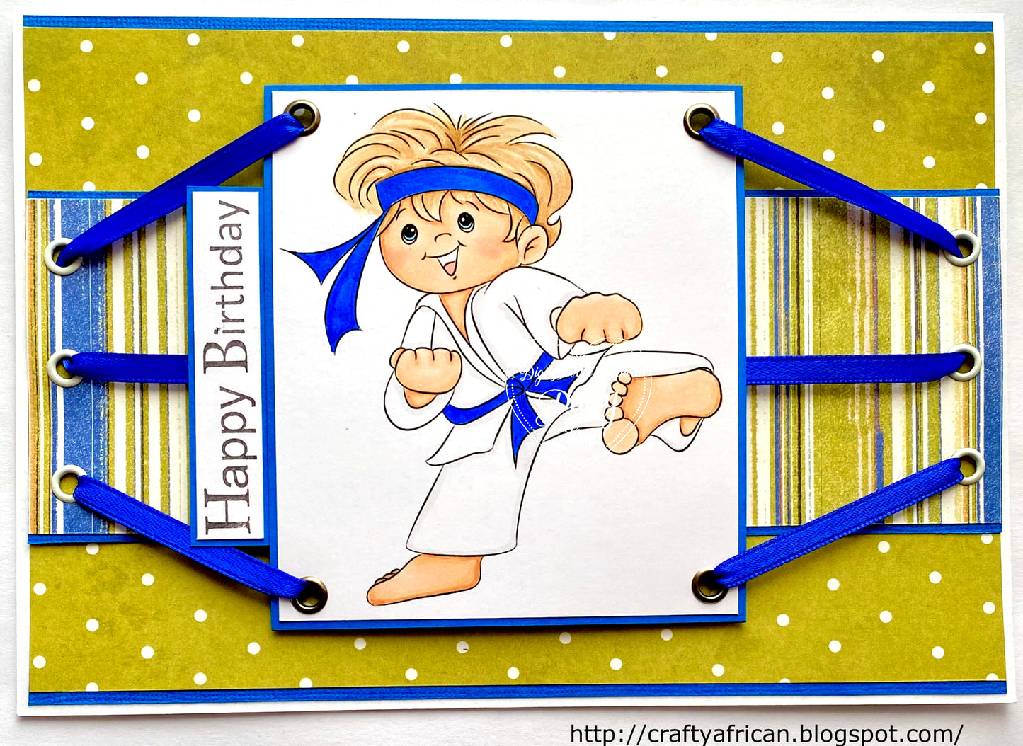 Bobby Martial Arts Boy Digi Stamp