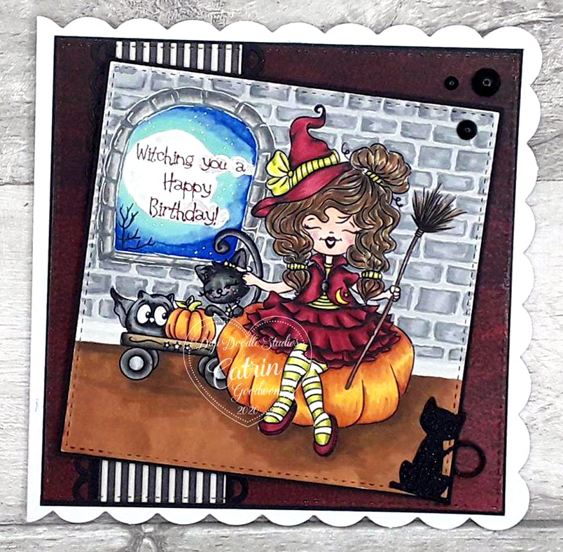 Buffy n Friends Halloween Digi Stamp