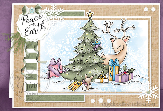 Christmas Morning Digi Stamp
