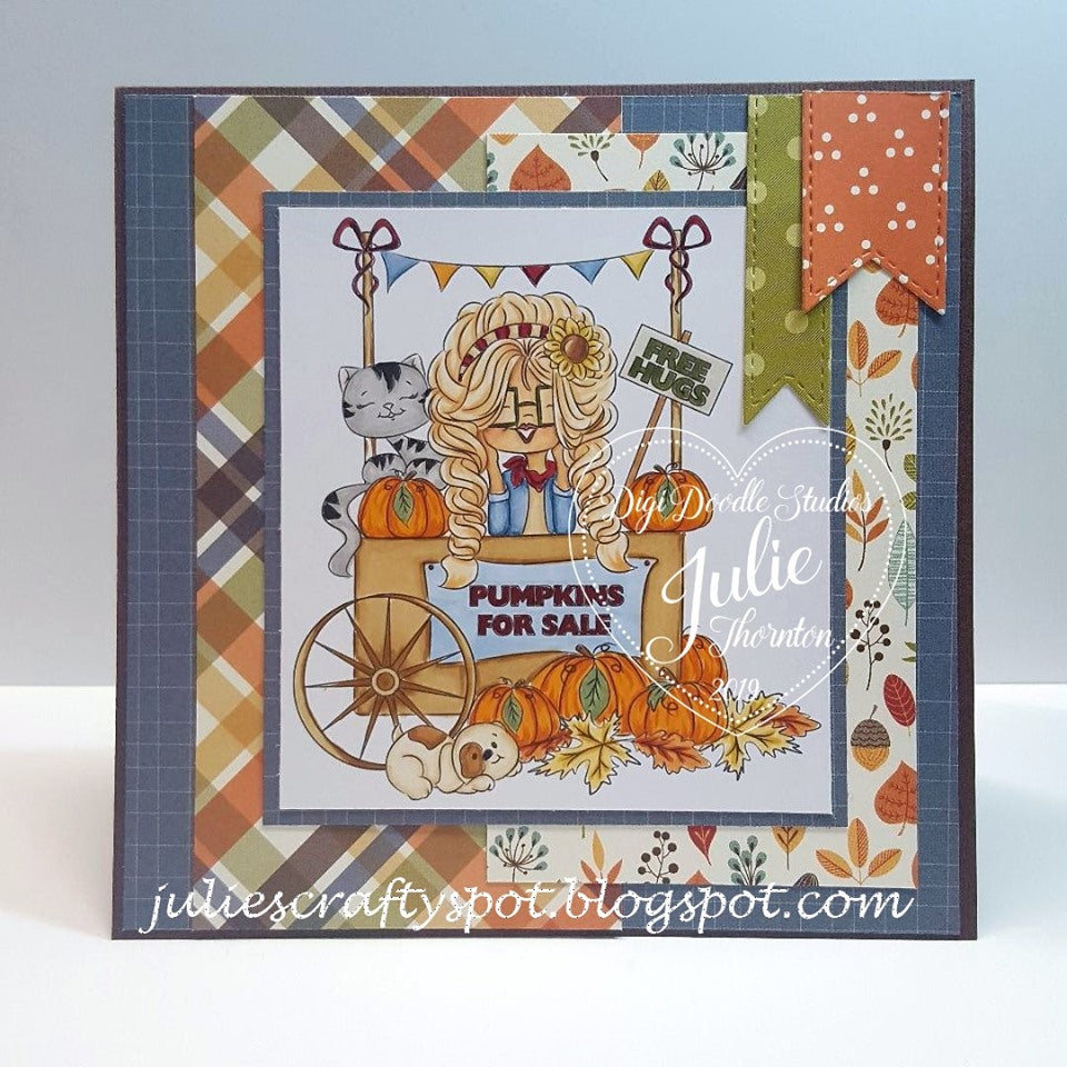 Free Hugs & Pumpkins Digi Stamps