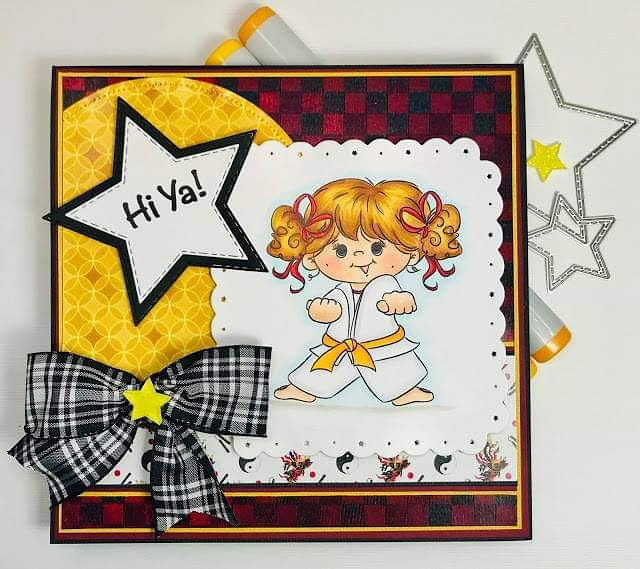 Joanie Martial Arts Girl Digi Stamp