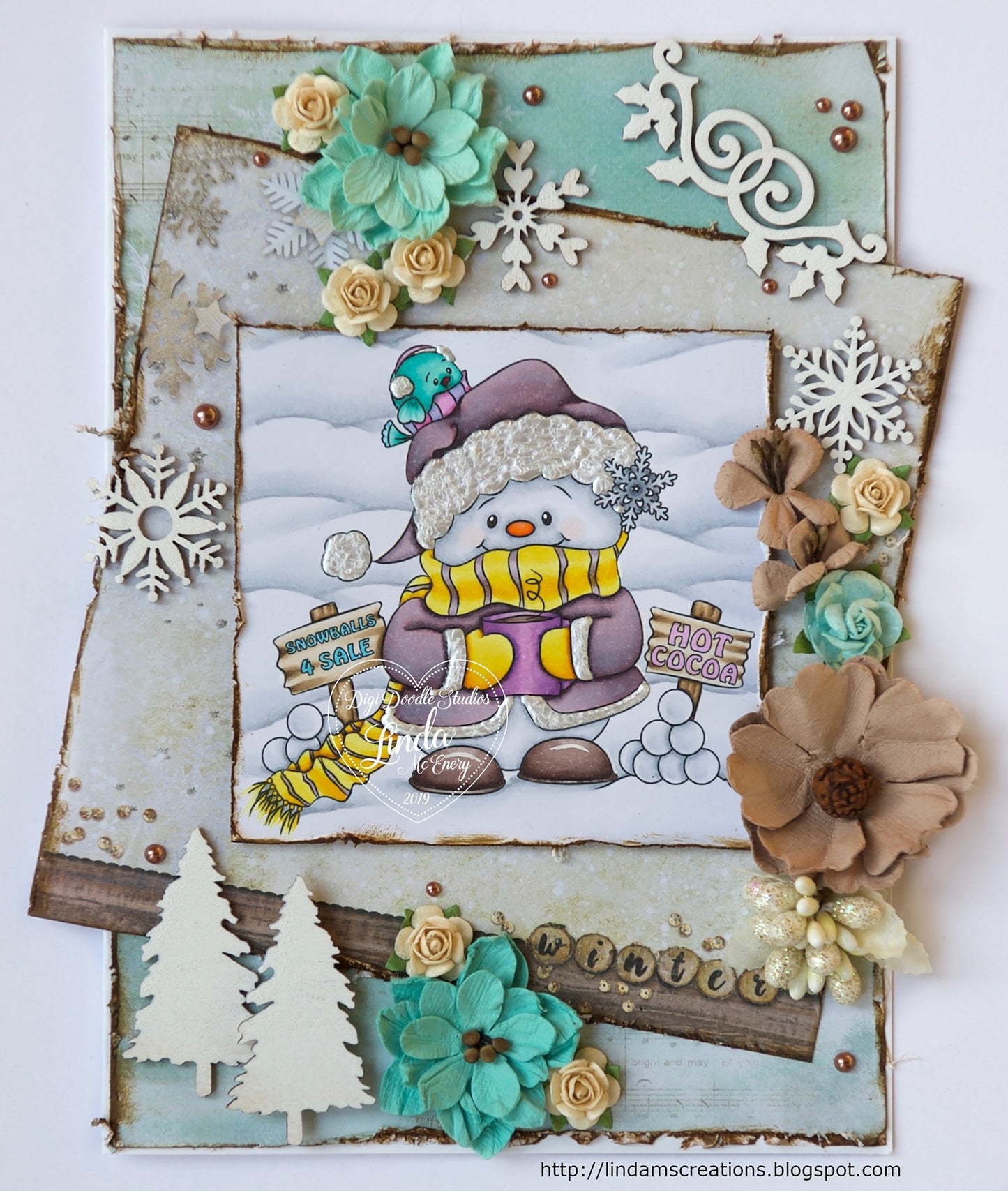 Cocoa's Snowballs For Sale Digi Stamp