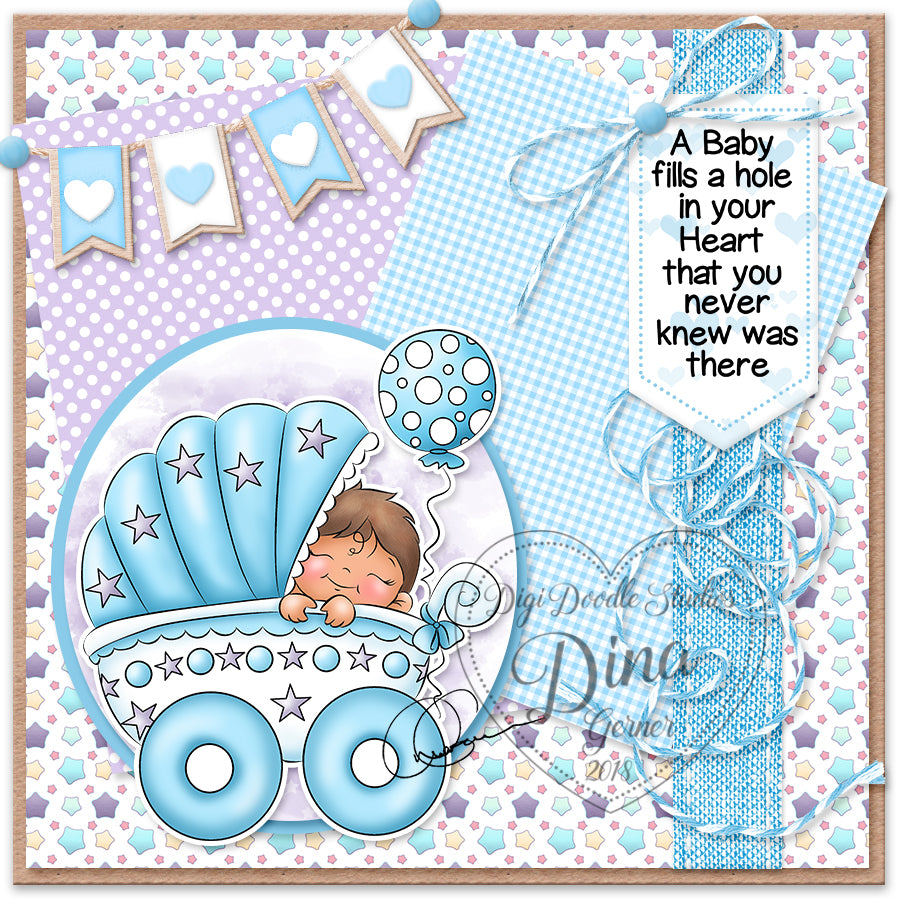 Little Jaydon Stroll Digi Stamp
