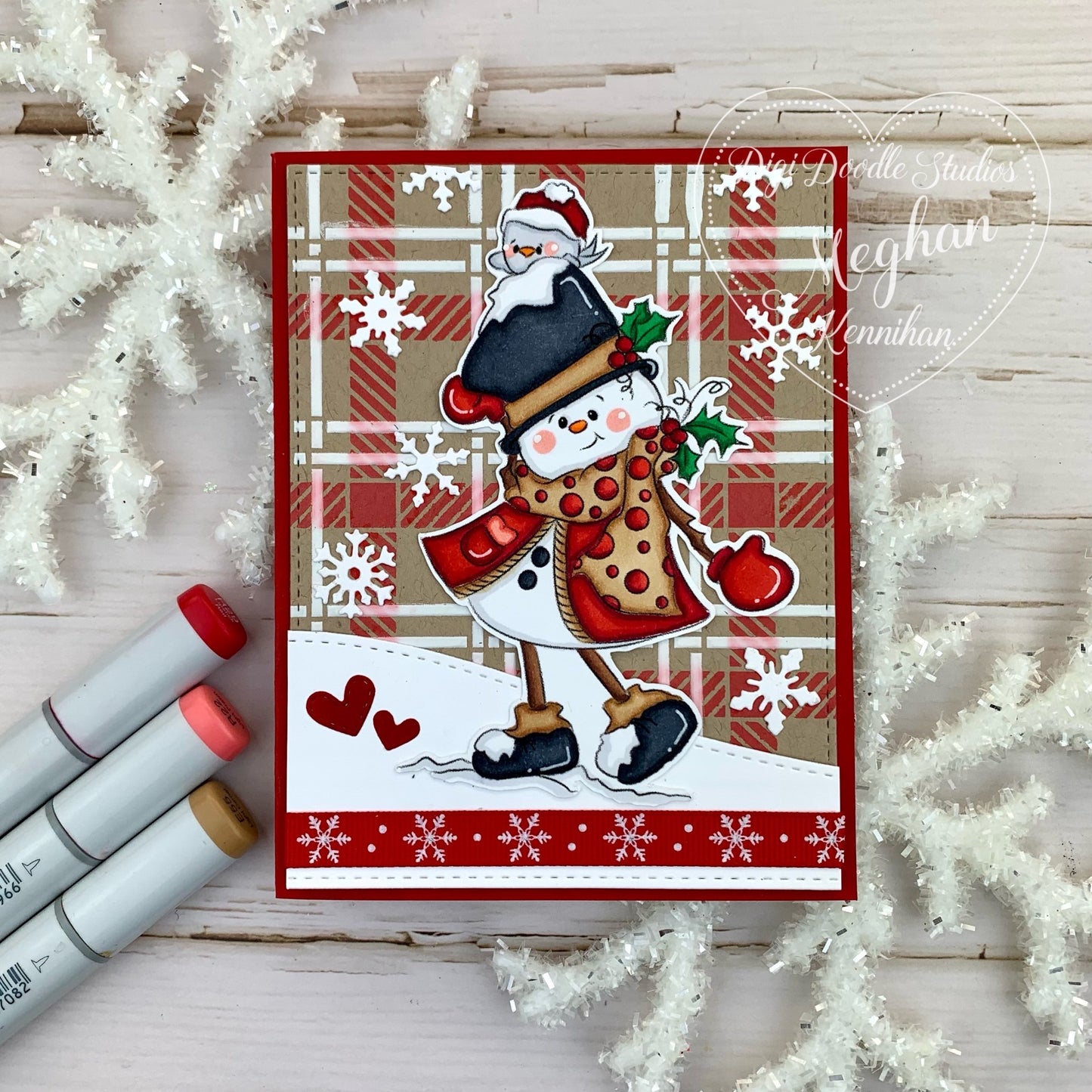 Jolly Ol' Sparky Snowman Digi Stamp