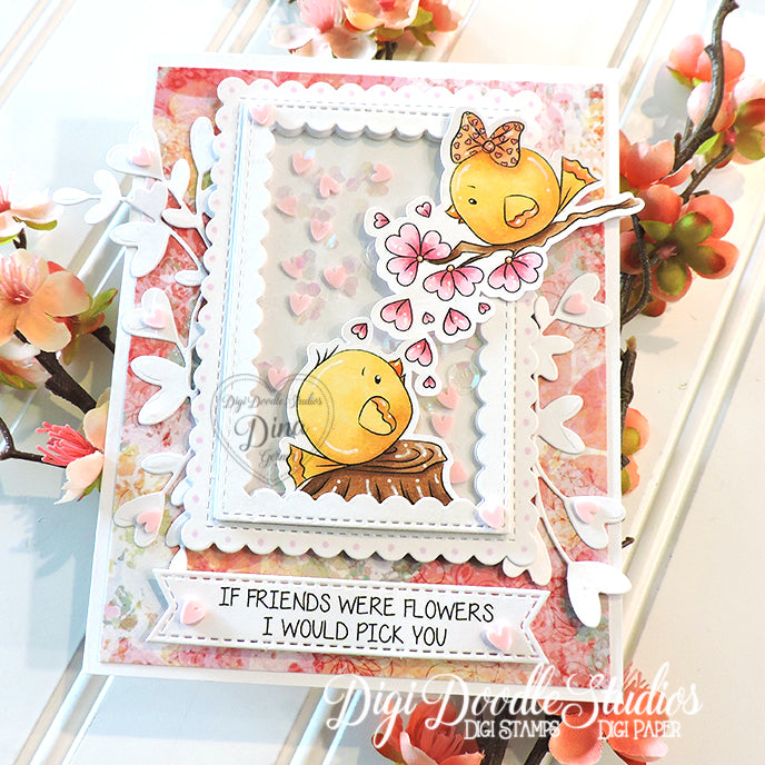 Little Love Birds Digi Stamp