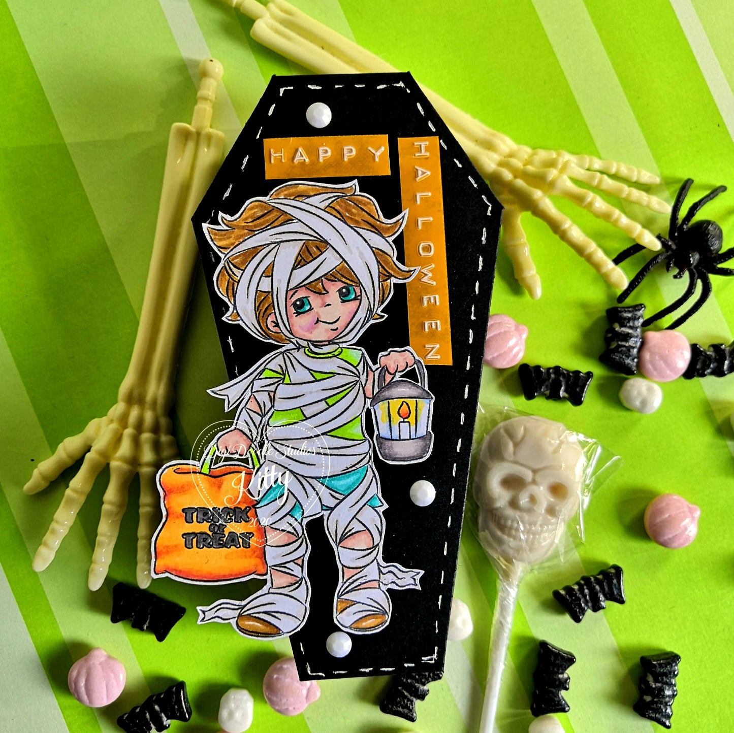 Manny Mummy Halloween Digi Stamp