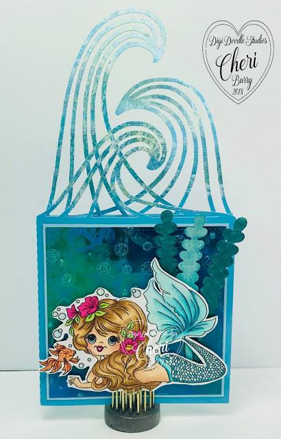Amatheia Mermaid Digi Stamp