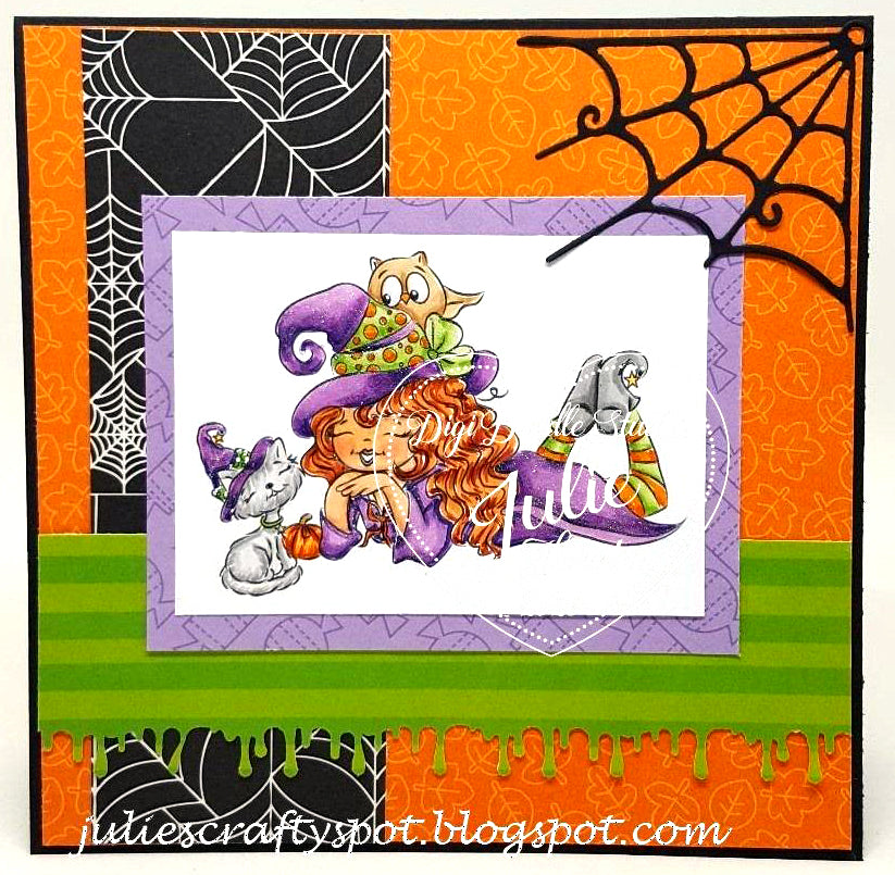 Salem Furrgie & Cleo Halloween Digi Stamp