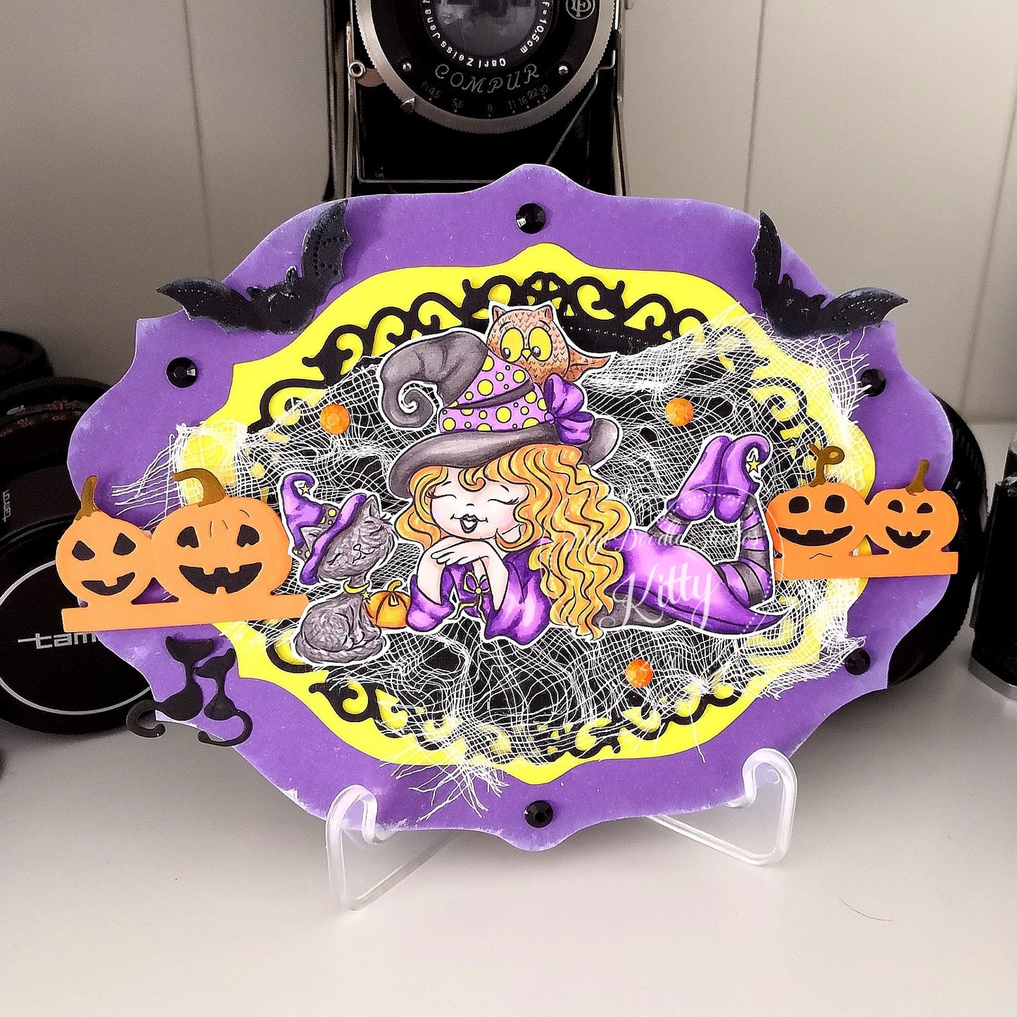 Salem Furrgie & Cleo Halloween Digi Stamp