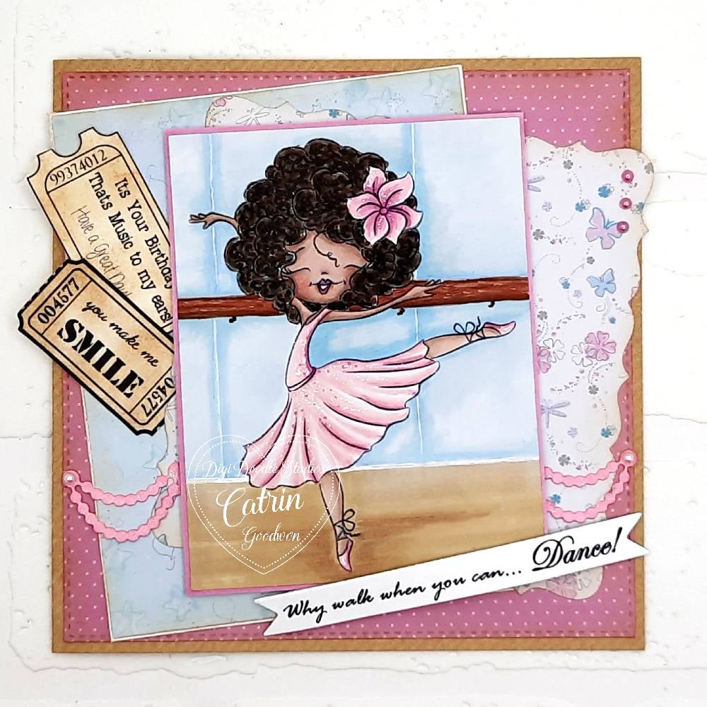 Selena Ballerina Digi Stamp
