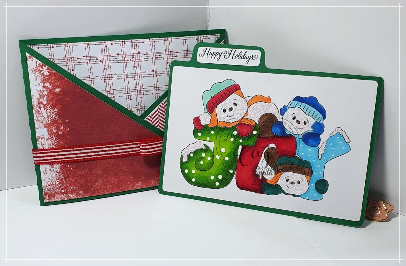 Sparkle Glitter & Joy Snowmen Digi Stamp