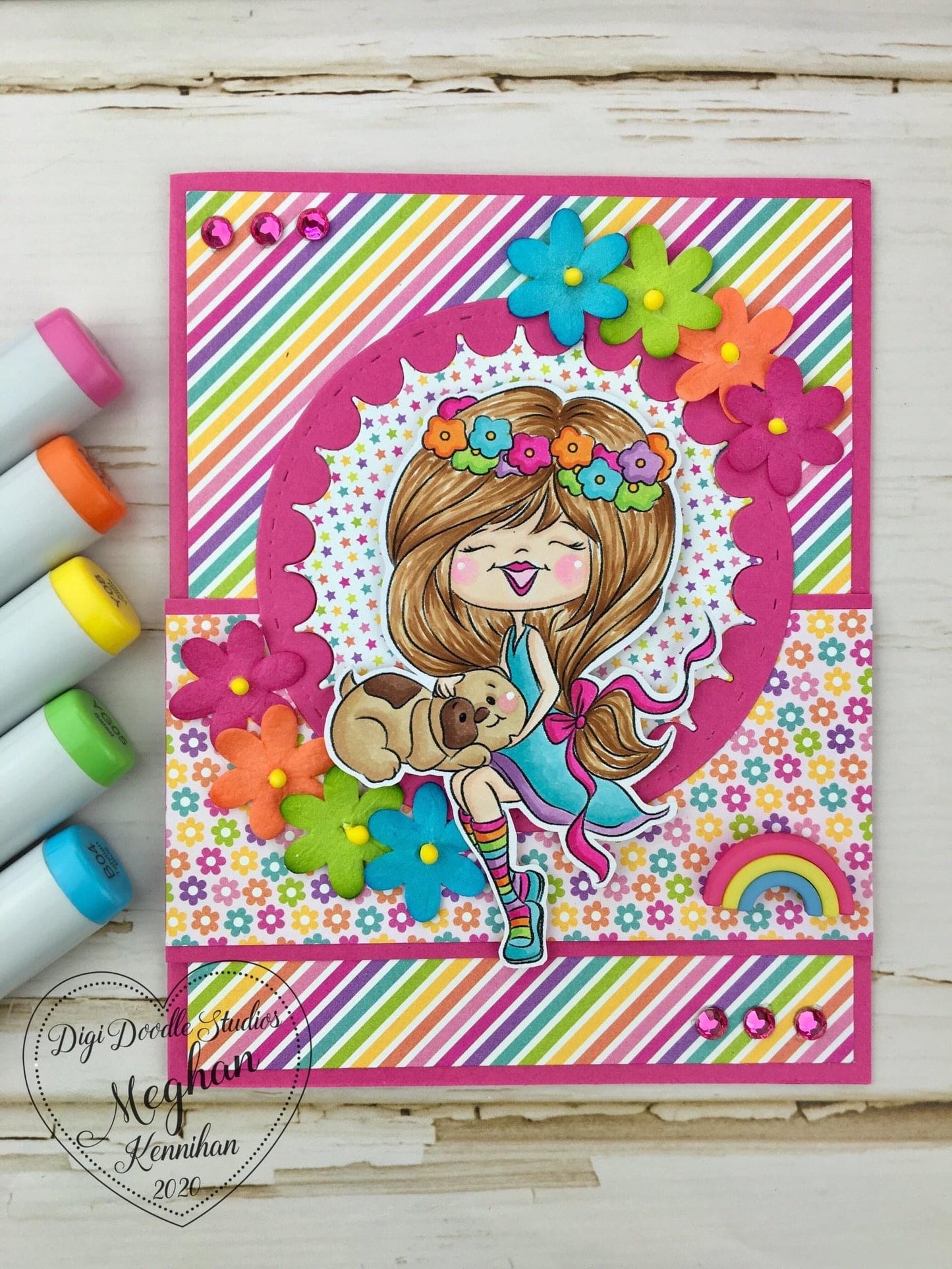 Kenzie & Kona Lap Dog Digi Stamp